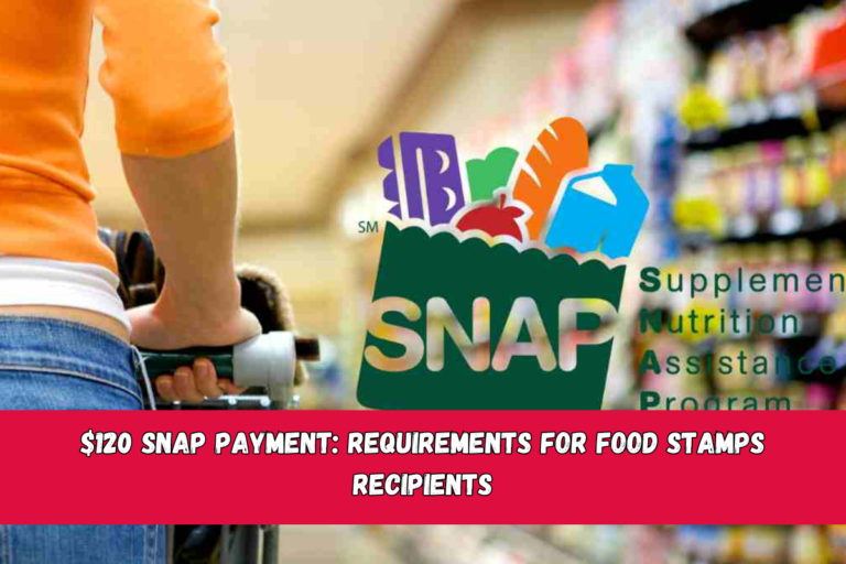 $120 SNAP payment requirements for Food Stamps recipients