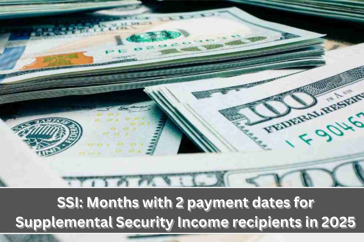 SSI Months with 2 payment dates for Supplemental Security Income recipients in 2025